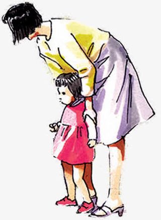 创意高清合成效果母女免抠