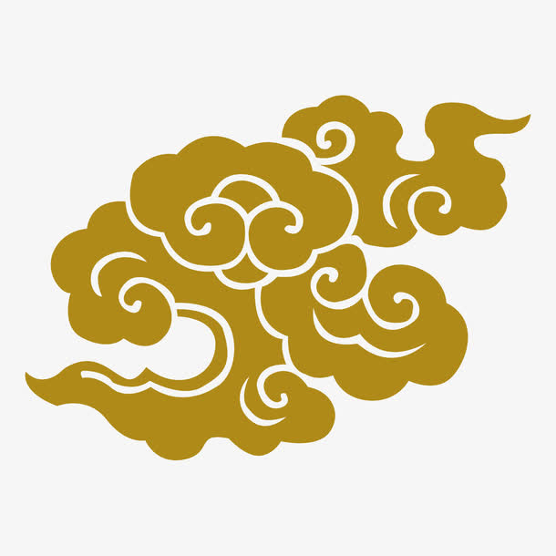 绿色祥云免抠