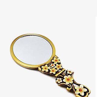 复古圆形铜镜免抠