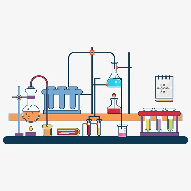 矢量化学实验免抠