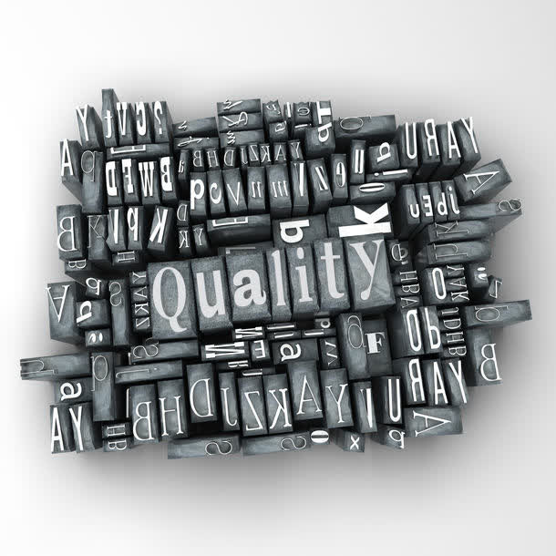 QUALITY立体字母背景