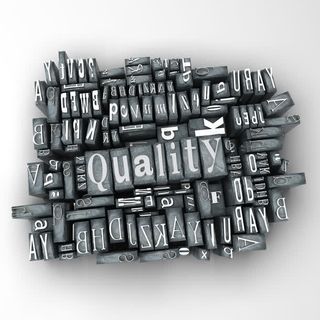 QUALITY立体字母背景