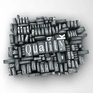 QUALITY立体字母背景