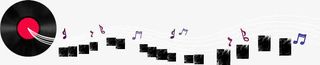 光碟音符专题页面免抠