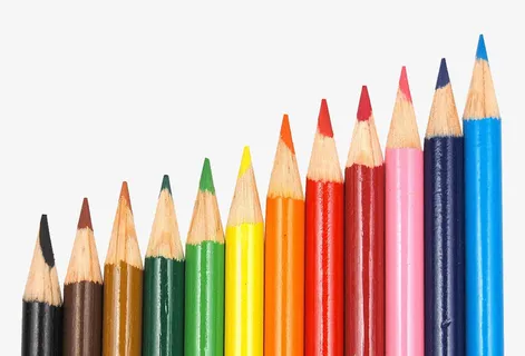 一排铅笔免抠