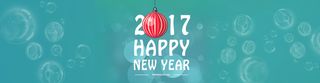 2017新年蓝色梦幻气泡背景高清