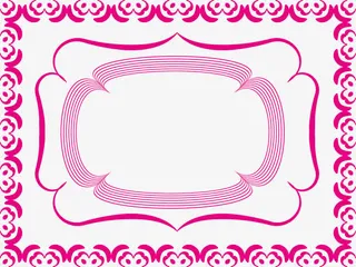 时尚复古边框免抠