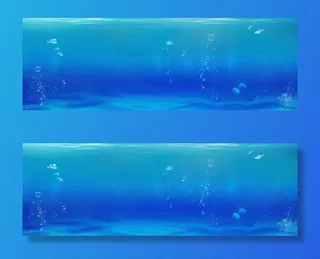 海洋风格背景免抠