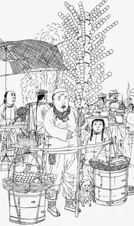 热闹的古代集市免抠 热闹的古代集市免抠