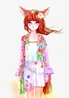 卡通手绘人物免抠