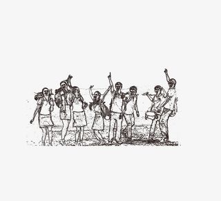 免抠卡通灰色手绘毕业的学生免抠