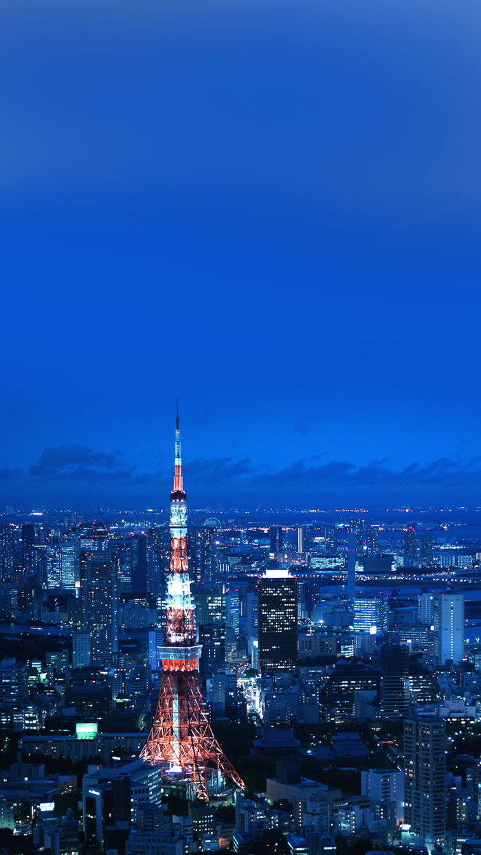 日本东京铁塔背景高清