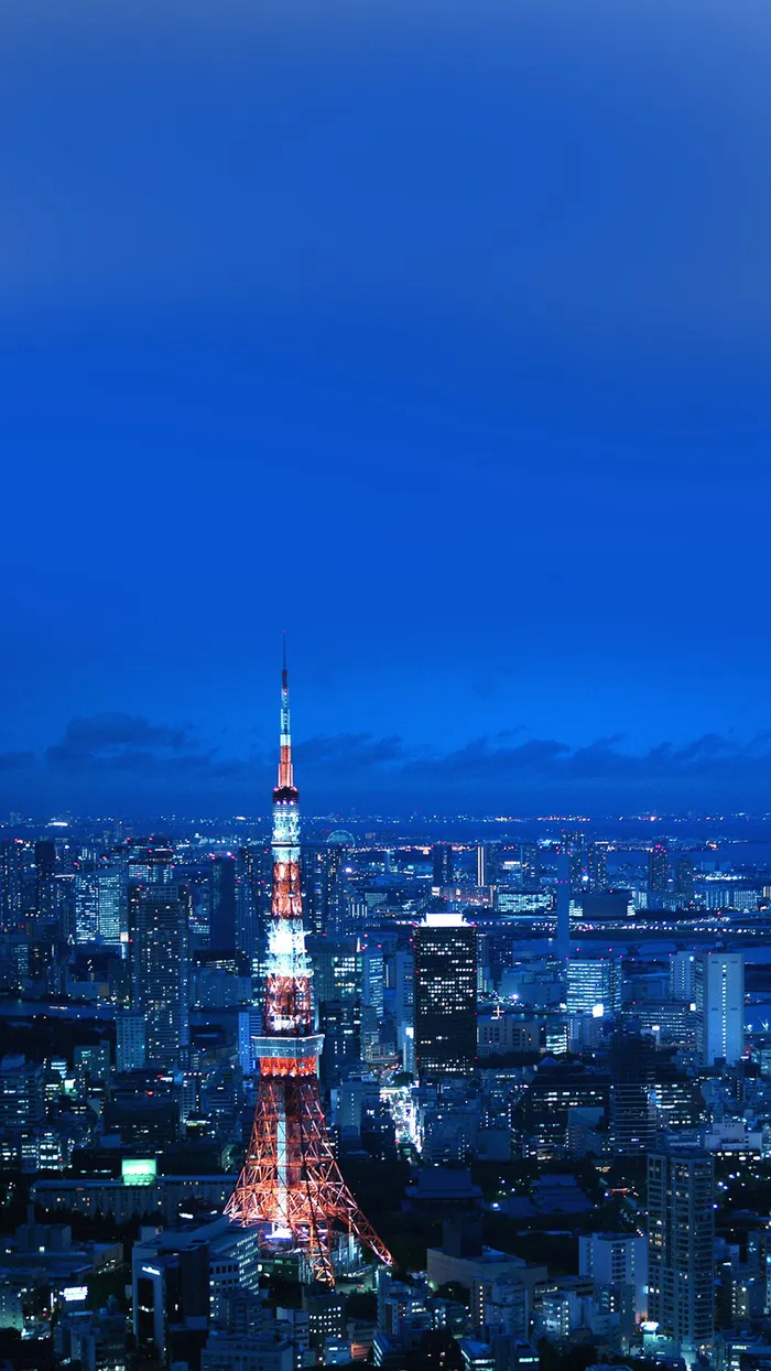日本东京铁塔背景高清