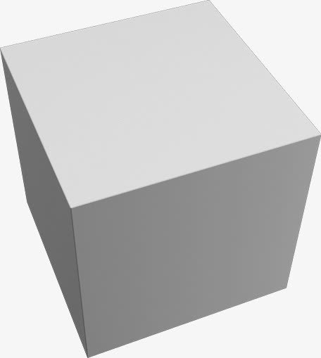 立体几何3D石膏画笔免抠