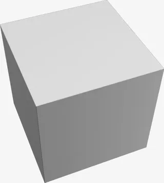 立体几何3D石膏画笔免抠