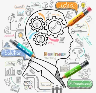商务创意手绘设计免抠