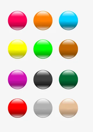 矢量元素像苹果一样的浅绿色按钮免抠