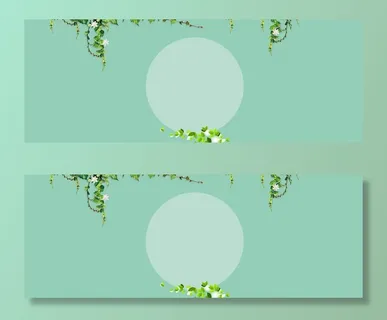 春季女装清新绿色淘宝海报背景高清文艺清新背景