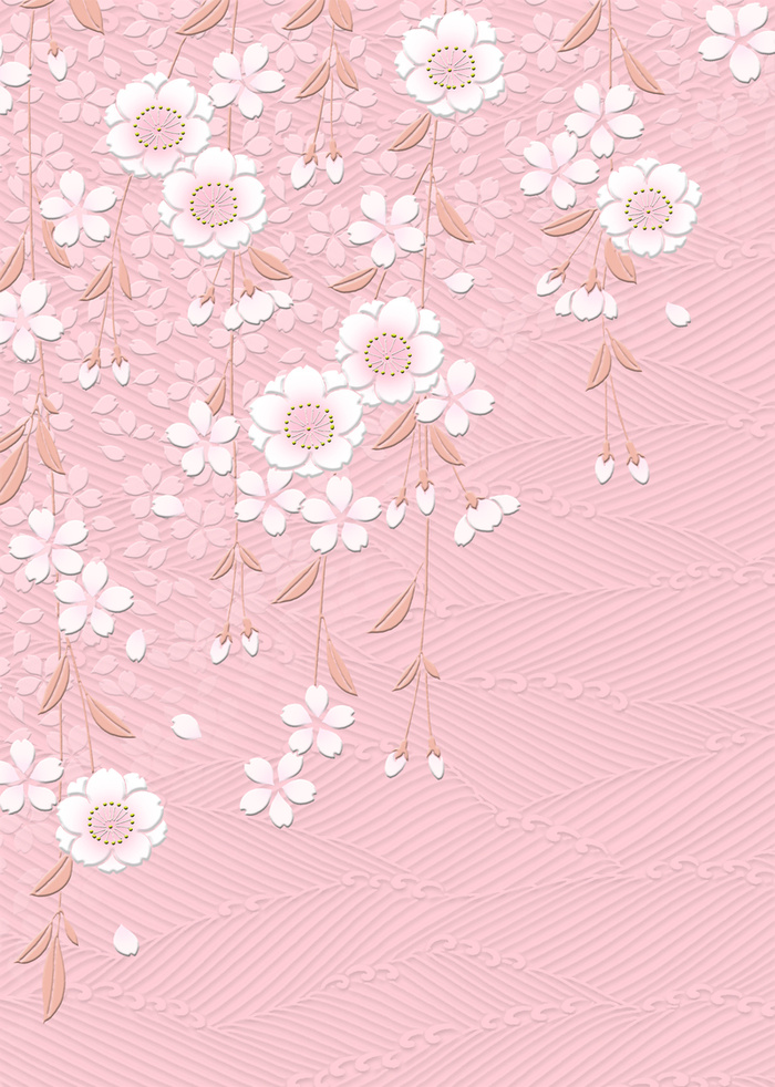 粉色立体花卉背景高清