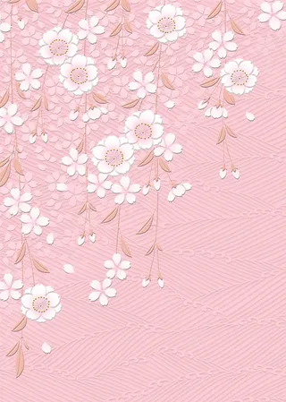 粉色立体花卉背景高清