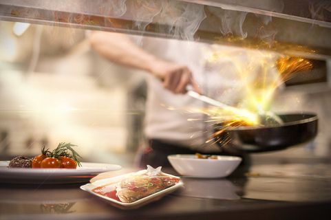 学习厨艺宣传海报背景素材高清