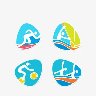 奥运运动项目免抠