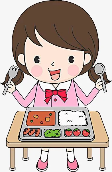 吃饭的女孩免抠