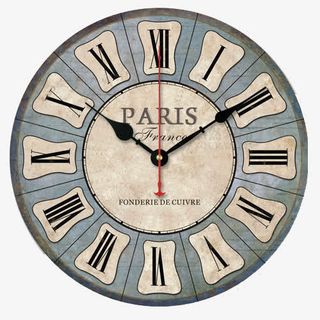 paris静音艺术挂钟免抠