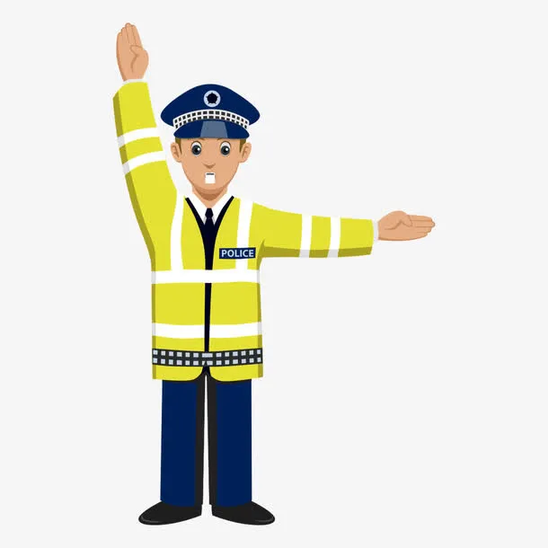 矢量指挥交警免抠