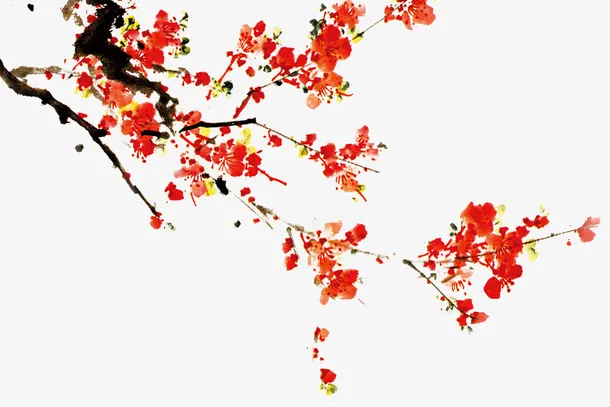 装饰中国风梅花素材免抠