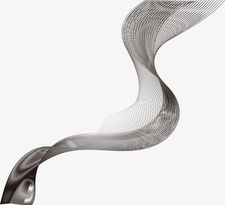 黑色烟雾曲线免抠