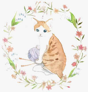水彩猫咪免抠 水彩猫咪免抠