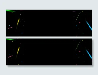 黑色几何漂浮高清