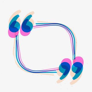 清新可爱撞色边框免抠