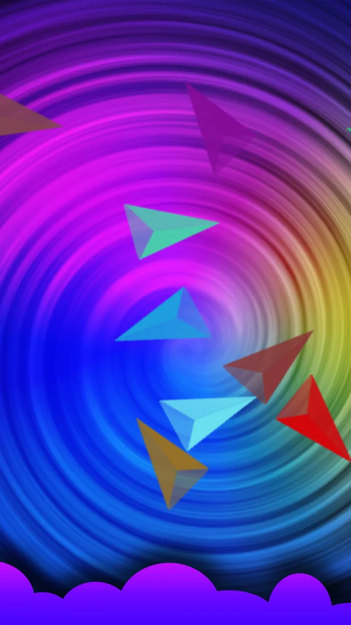 彩色几何渐变H5背景高清