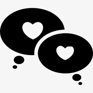 聊天爱图标免抠