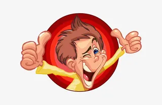 卡通点赞男人免抠