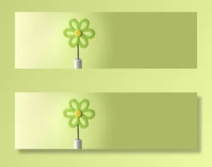 清新卡通花瓣海报背景免抠