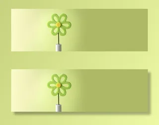 清新卡通花瓣海报背景免抠