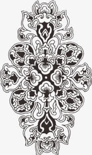 中国传统花纹免抠