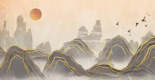 国潮背景元素高清