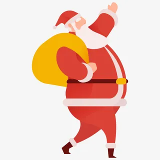 圣诞节中圣诞老人免抠