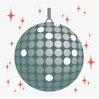 卡通酒吧旋转灯免抠