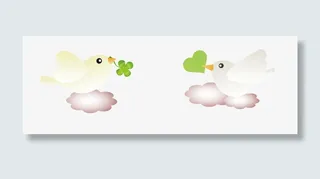 两只幸福的小鸟免抠