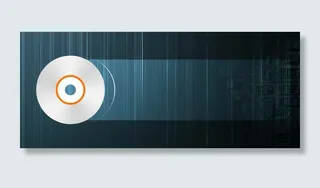 光盘数码渐变质感科技蓝色海报banner高清