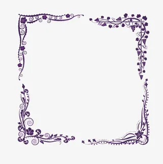 紫色边框免抠
