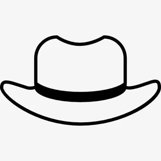 帽子的轮廓黑色内衬图标免抠