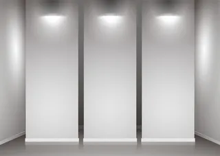 灰色展厅灯光展览场景背景素材高清