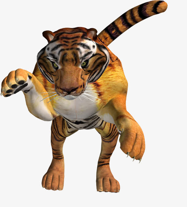 猛虎站着下山免抠