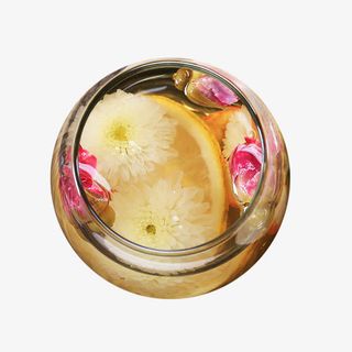 产品实物养生玫瑰荷叶茶免抠